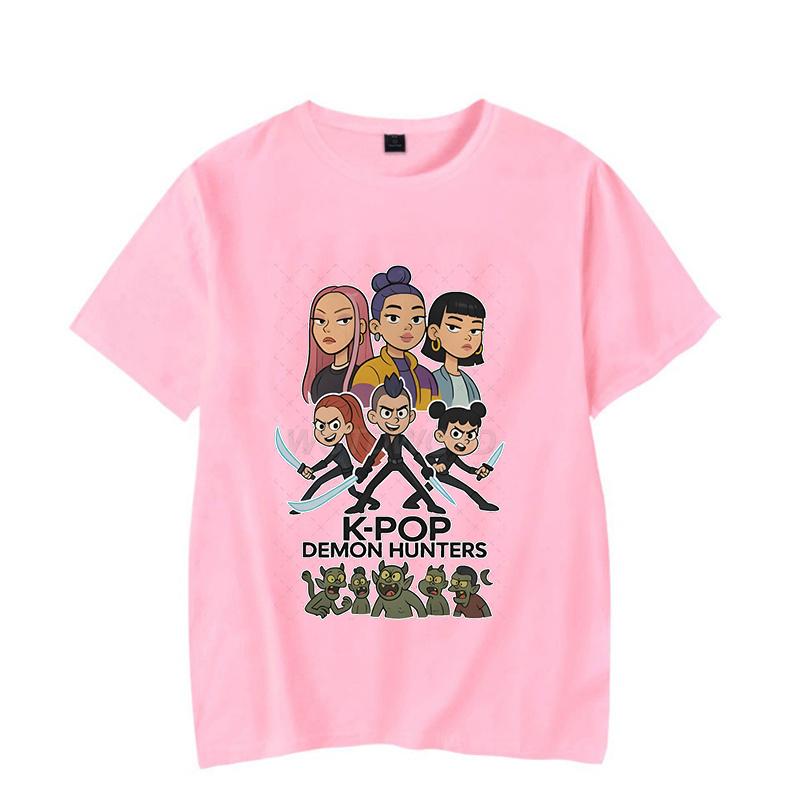 Anime Mode KPop Dämonenjäger Sommer Tops Rumi T-Shirt für Männer Frauen Perfektes Geschenk für Fans Neue koreanische Ulzzang T-Shirts