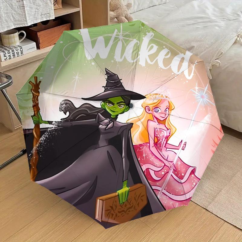 

1 шт. Автоматический складной зонт «Злая фантазия», портативная складная конструкция, повседневный уличный аксессуар L1127002