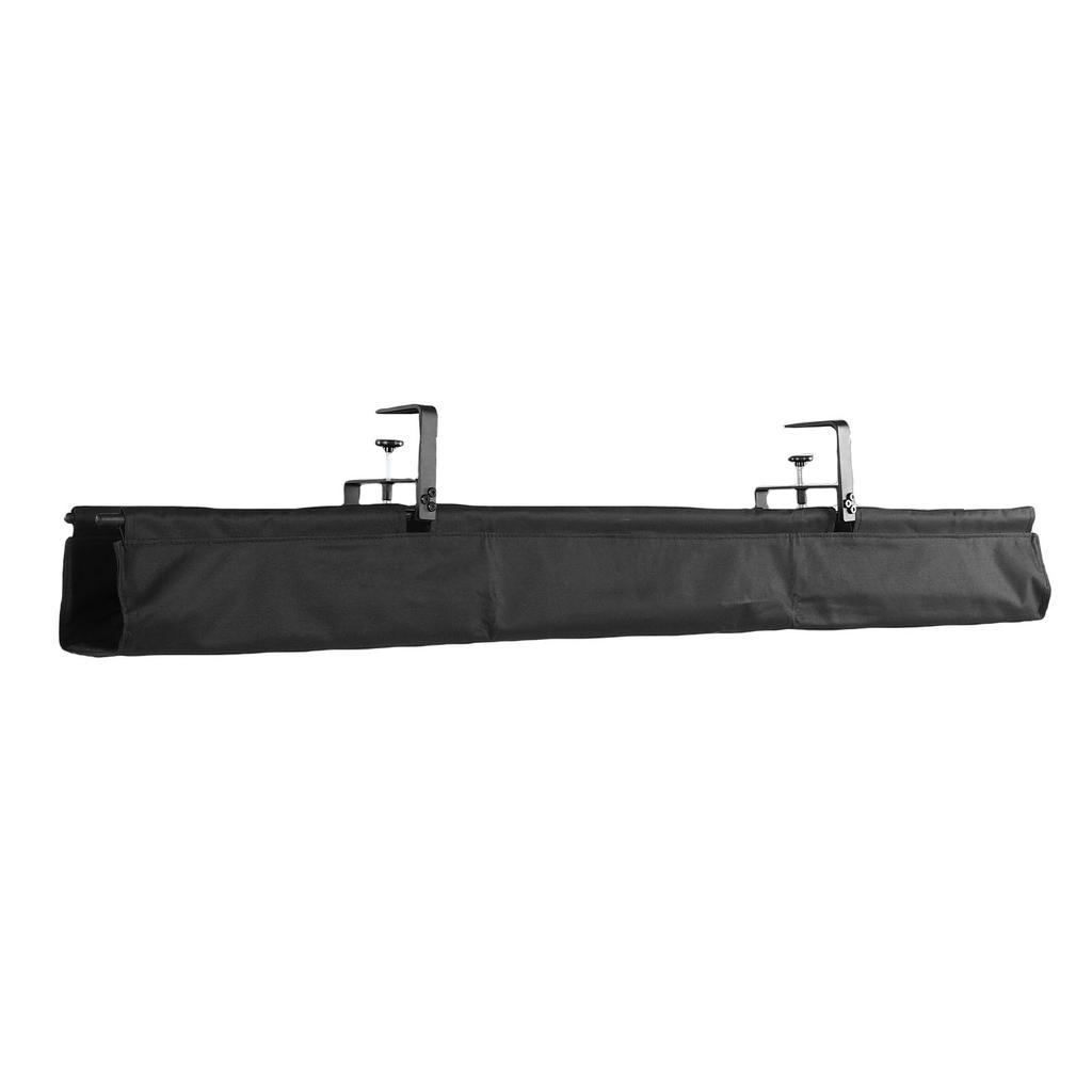Under Desk Cable Management Tray 48 Inch Oxford Cloth Under Desk Storage Basket Cable Organizer with Clamp for Office