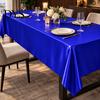 Smooth Luster Tablecloth for Restaurant Solid Color Satin Tablecloth, 102 X 57 Inch Rectangular Silky Table Cover, Wedding Lustrous Fabric Overlay