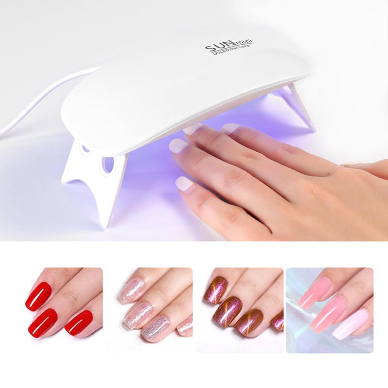 Portable Mini LED Nail Lamp: Handheld, No Blackening, Gel Nail Dryer