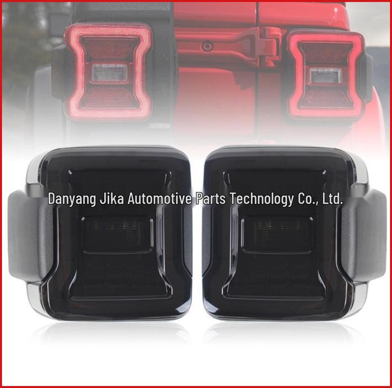 Smoked Black Style Taillights for Wrangler JL: Modified Rear Lights