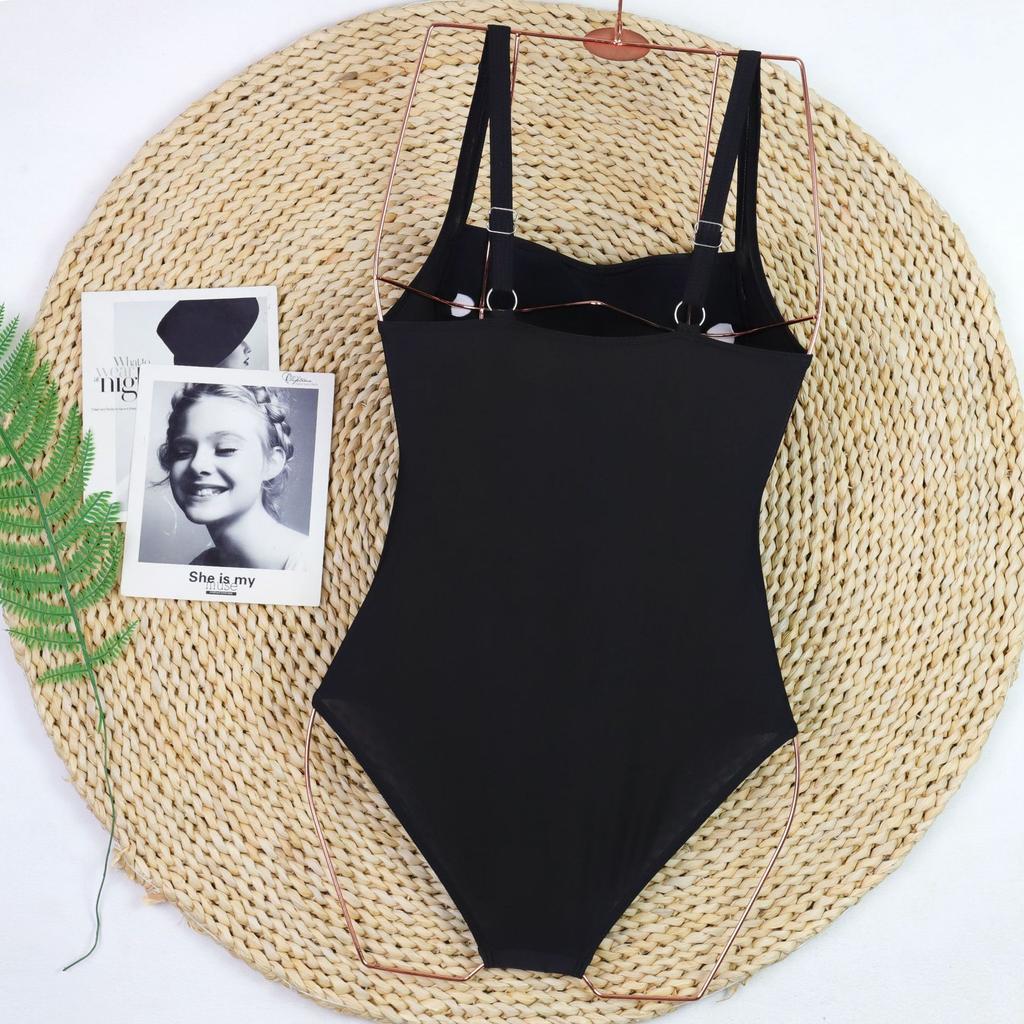 2026 Sexy One Piece Women Swimsuit Push Up Bikini Beach Bodysuit Monokini Tummy Control Swimwear Plus Size Bathing Suit