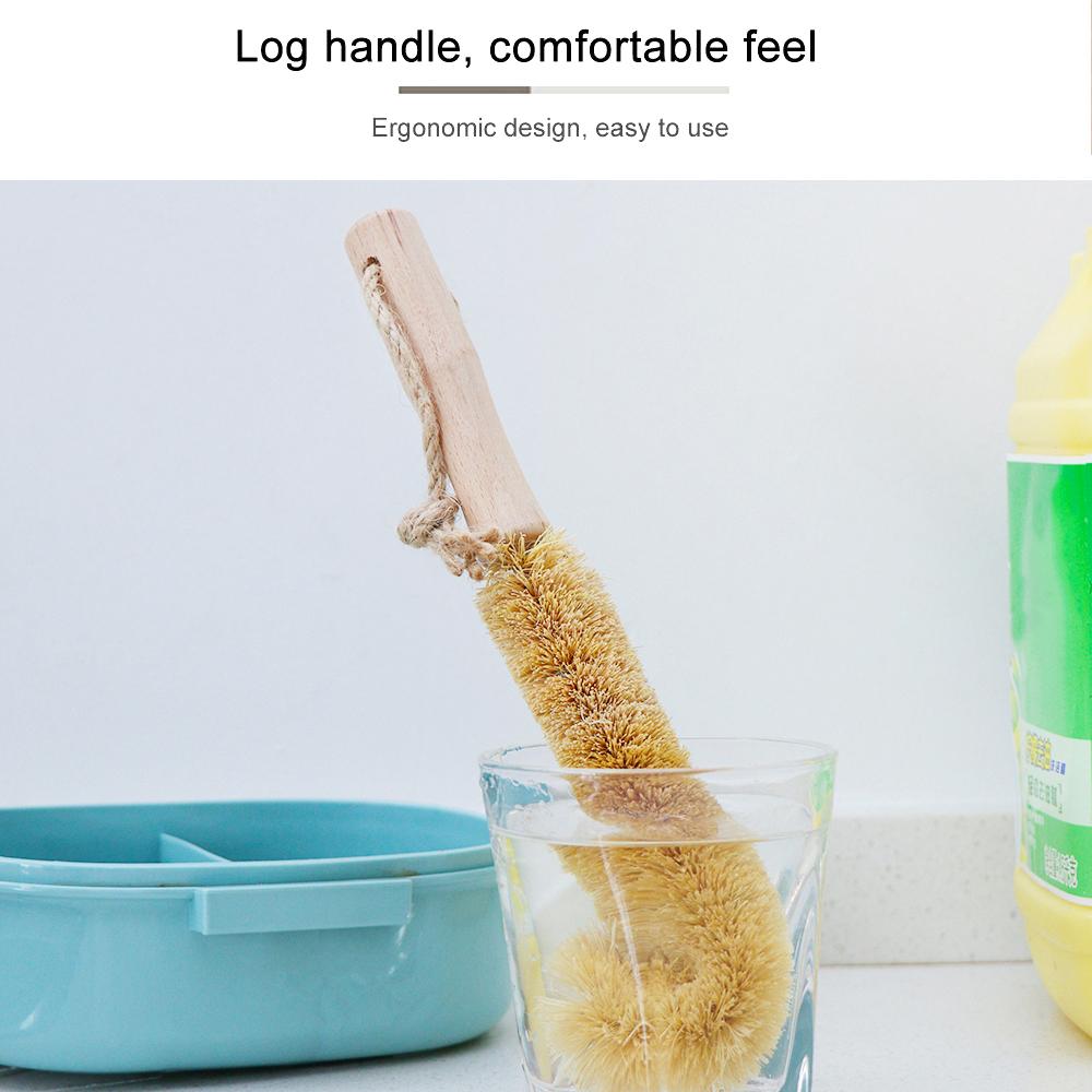 

Бытовая деревянная щетка для бутылок из бука щетка для чистки чашек инструмент для чистки натуральный кокос