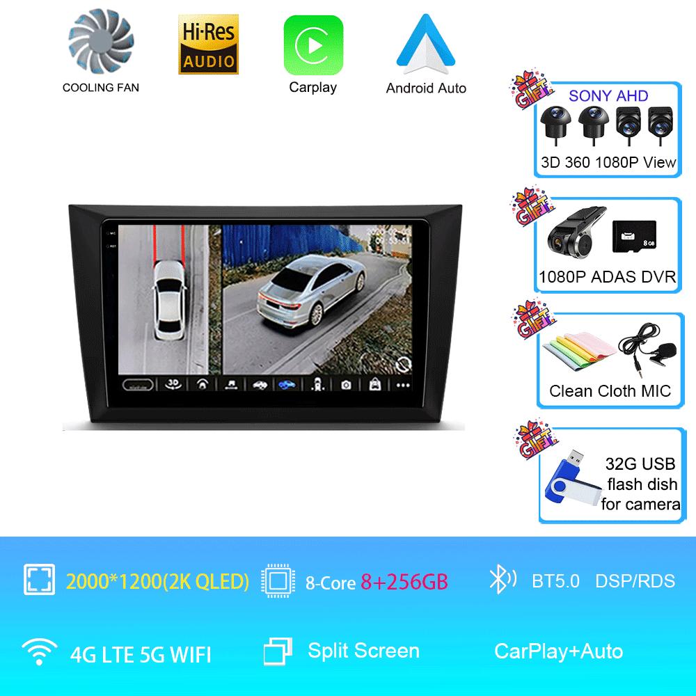 Car Radio Android 14 For Volkswagen VW Golf 6 MK6 GTI R 2008 - 2012 Wireless Carplay Android Auto Car Stereo Multimedia Player