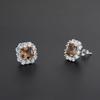 FFGems New Design Created Zultanite Stud Earrings Silver Square Stone Color Change Fine Jewelry For Women Girl Party Gift