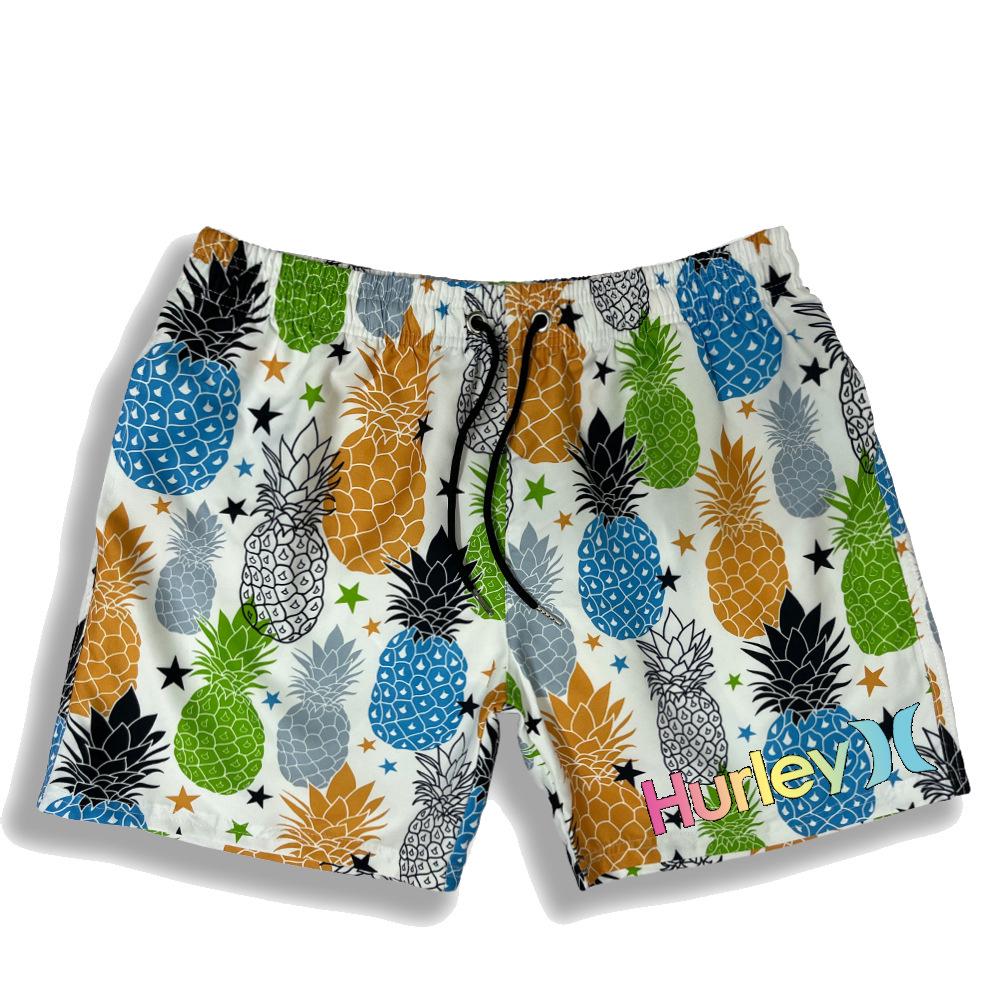 Schnelltrocknende Strandhose für Herren mit Kokosnussbaum-Print – Lockere Passform, große Größe, Stil 2023