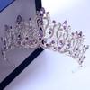 Shiny Silver Princess Tiara Crystal Rhinestone Crown Exquisite Baroque Luxury Crown  Wedding