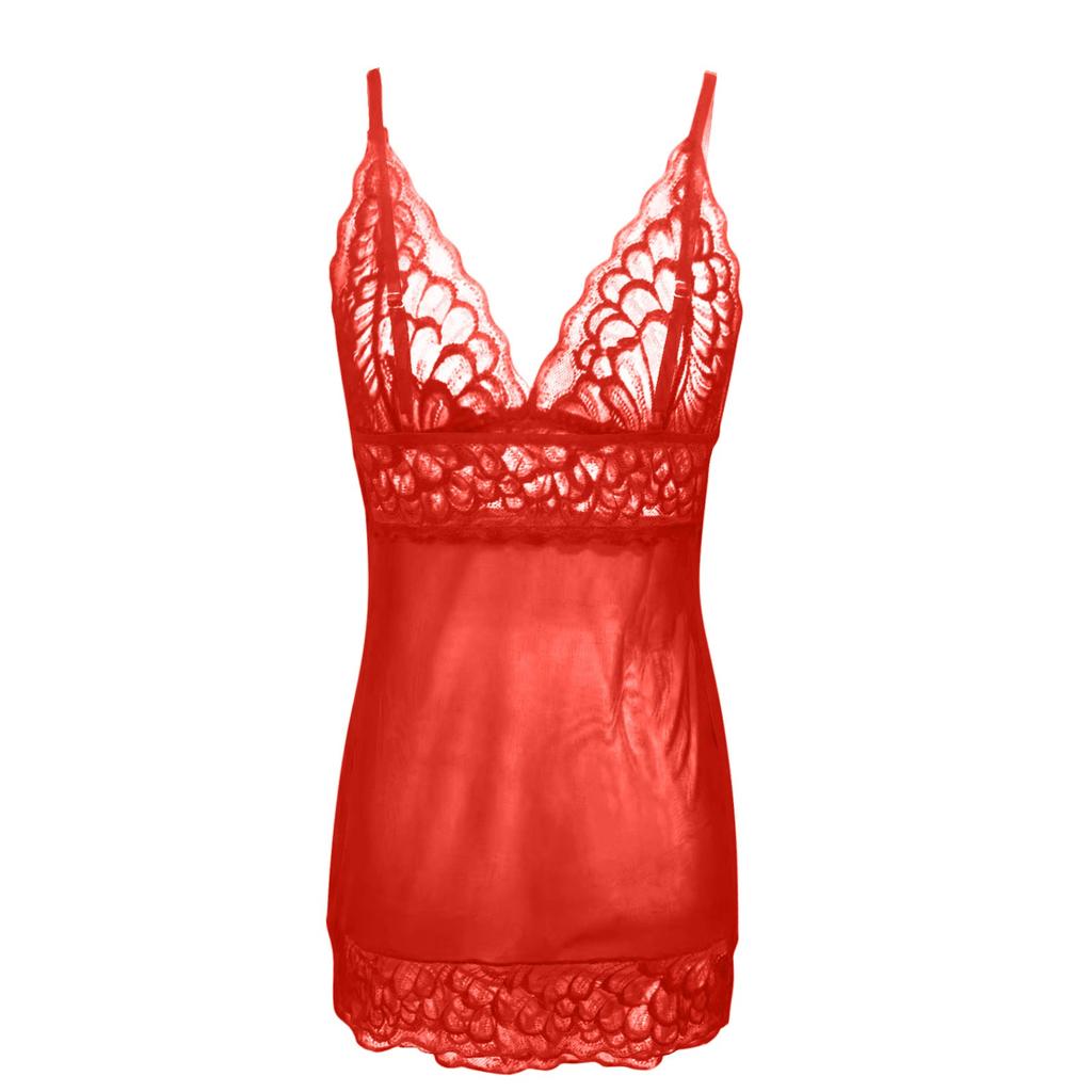 Women's Fashion Sexy Lace Sexy Wireless Bra Sling Nightdress