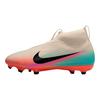 Dětské kopačky Sam Kerr x Nike Mercurial Superfly 10 Academy GS MG, světle slonovinová černá, šedá, IB4439-100