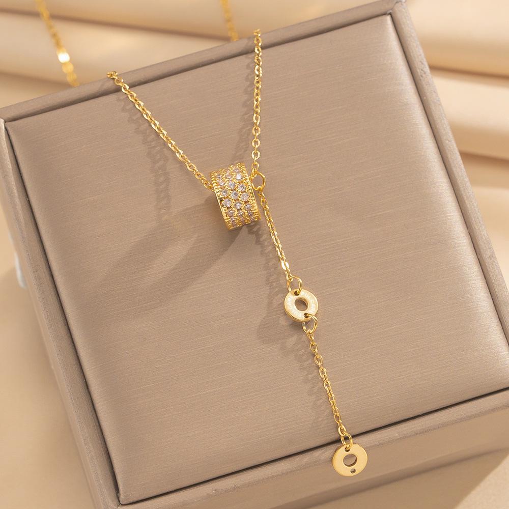 Elegant Titanium Steel Necklace for Women - Light Luxury, Simple, Versatile Design