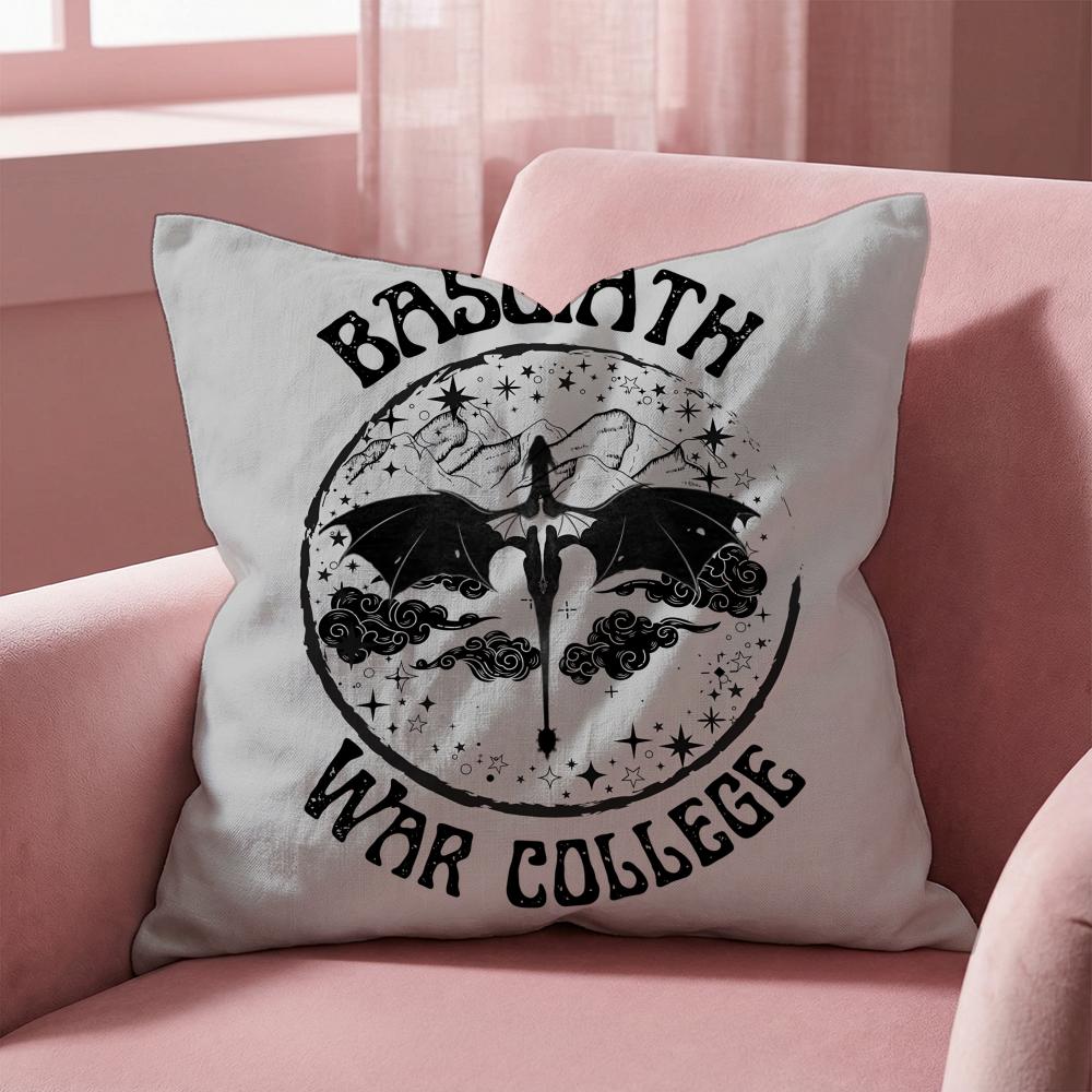 F-Fourth W-Wing Dragon Cushion Cover Multi-Scene Pillow Cover for Home & Car - Reversible, Soft & Durable for Daily Use