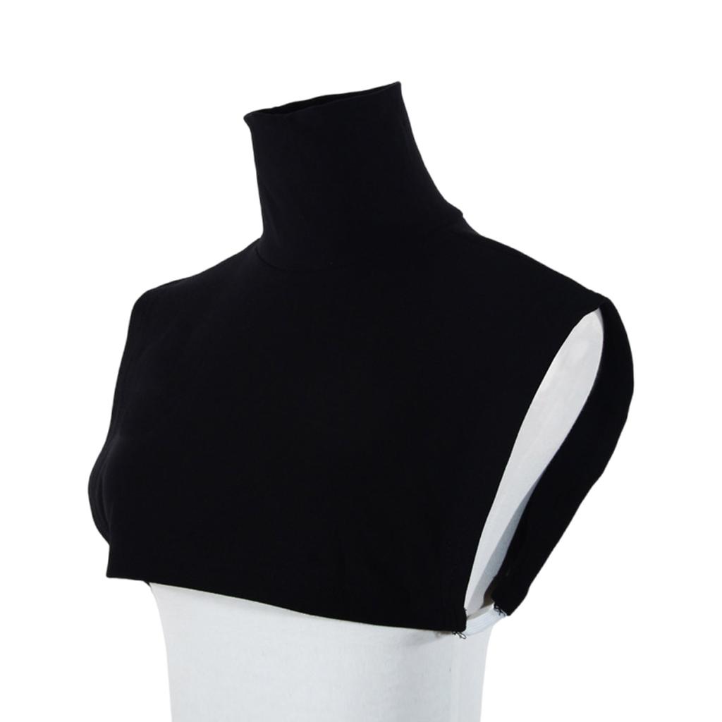 Faux Turtleneck Detachable Collar Solid Color Striped Half Top Mock Blouse Collar for Women and Men Stylish Layering