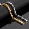 Kalen Cadena de Acero Inoxidable de 8 mm de Ancho, 60 cm, Collar Hip Hop para Hombre, Joyería, Regalo