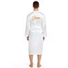 Men's Back Groom Groom Wedding Morning Robe Spring and Autumn Long Cardigan Home Nightgown Simulation Silk Can Be Worn Outside