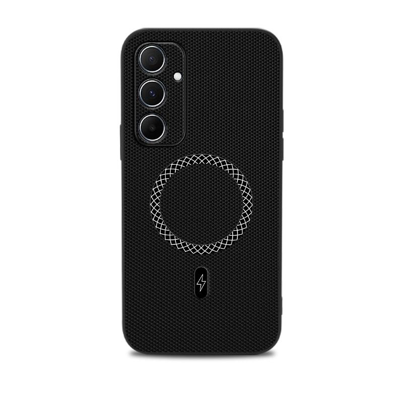 For Samsung A34 A54 Premium Shockproof Magnetic Phone Case For Samsung Galaxy A54 Leather Texture Pattern Anti-Fingerprint Cover