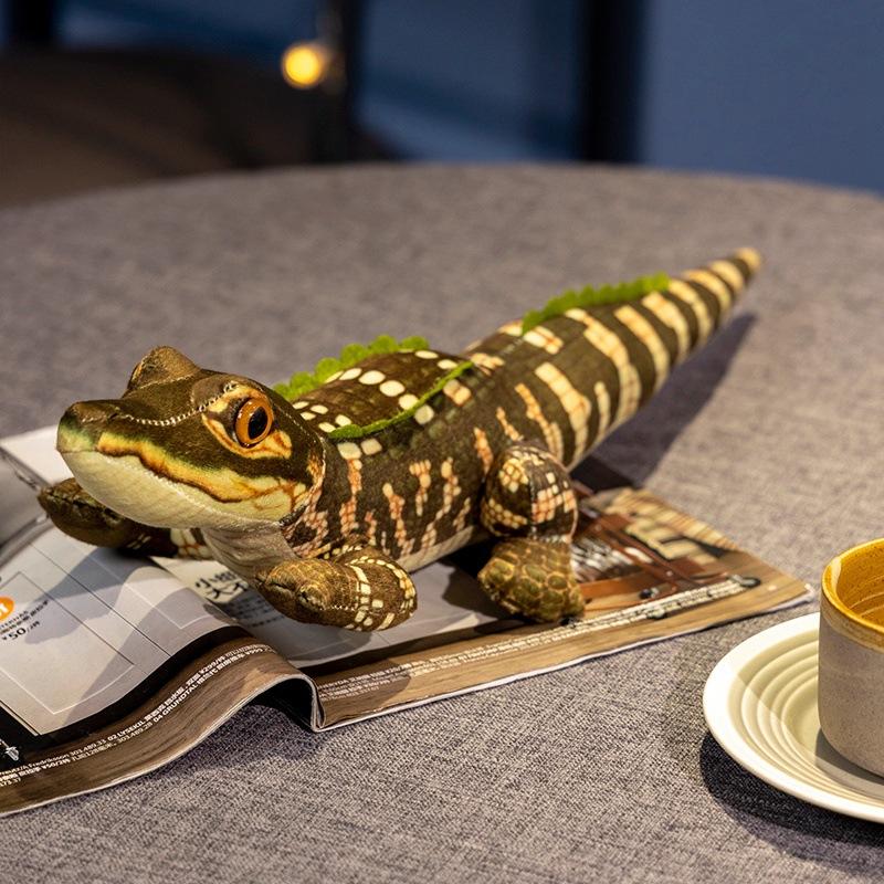 Cartoon Simulation Green Crocodile Doll Plush Toy Big Crocodile Doll Children Soothing Rag Doll Birthday Gift 50cm（0.12kg）