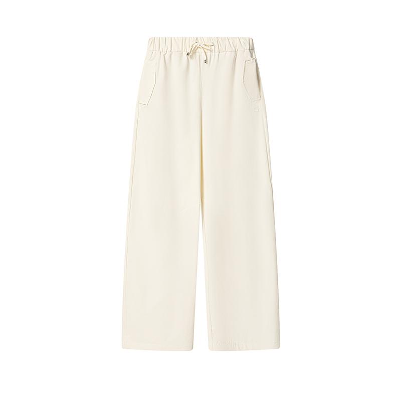 

FILA White Versatile Simple Fashion Casual Pants Women pants Cloud-White F11W623803FWT S