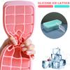 Ice Cube Tray with Lid Large Capacity Ice Maker Mold Stackable Square Ice Cube Container Easy Release Candy Jelly Making Mould