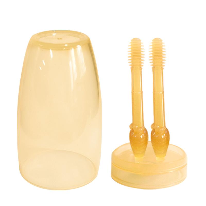 Baby Toothbrush Set Baby Silicone Soft Toothbrush Children's Oral Cleaning Baby Teeth Brush Tongue Coating Brush