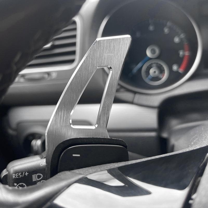 Car Steering Wheel DSG Shift Paddle Extension Shifters Sticker For Volkswagen Tiguan Golf6 MK6 Jetta GTI R20 R36 CC Scirocco EOS