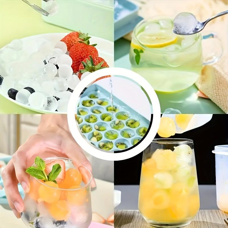 Mini Buz Küpü Tepsisi 104 Delik Yuvarlak Buz Topu Kalıbı Küçük Ezilmiş Soğutma Bar Kokteyl Viski İçecek Kahve Meyve Suyu Mutfak Aleti