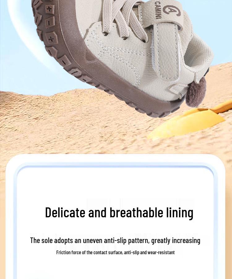 Spring & Autumn Korean-Style Casual Soft Sole Walker Shoes for Toddlers (1-3 Years) - Unisex, Comfortable, Anti-Kick