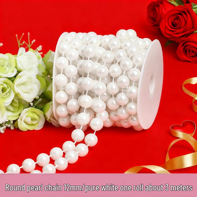 Wedding Decor: Imitation Pearl Bead String Curtain