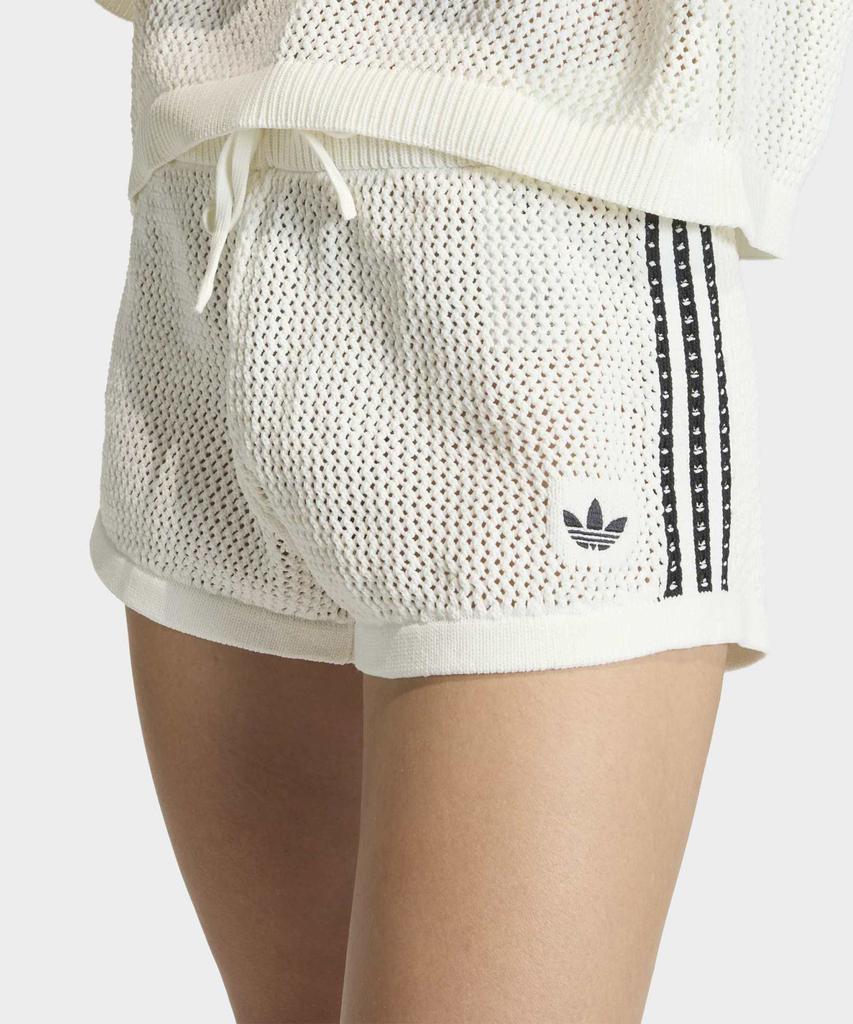 ADIDAS Knit Crochet Shorts - White / Kc6477