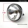 GN125 Round Headlight Assembly for Motorcycle - Prince 8 Model