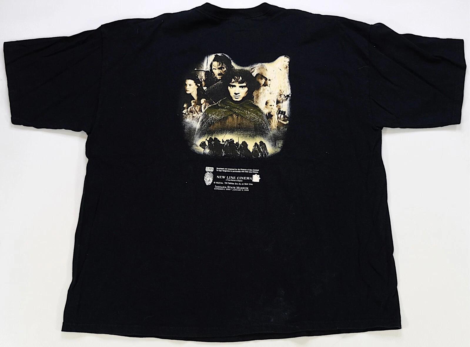 Rare Vintage The Lord Of The Rings Trilogy 2005 Museum Exhibit T Shirt 2000s 2XL M
