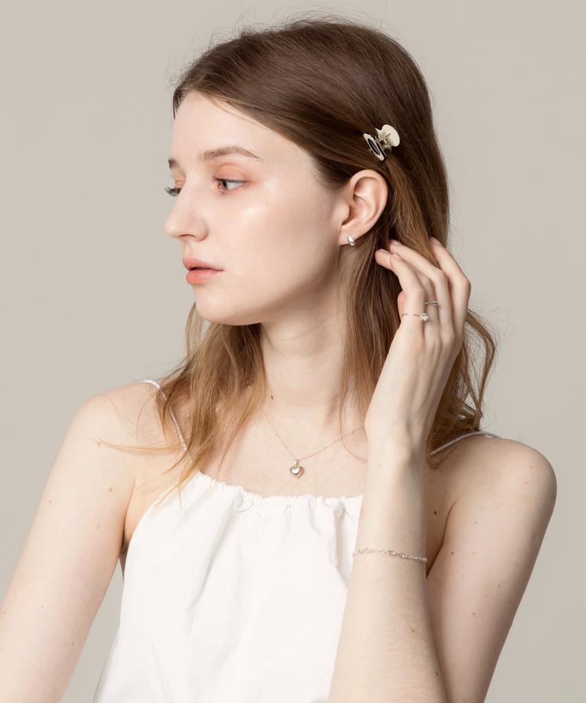 Lilykori Silver Semi Chunk Bracelet