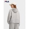 FILA Women's Winter Loose-Fit Knit Hooded Sweatshirt