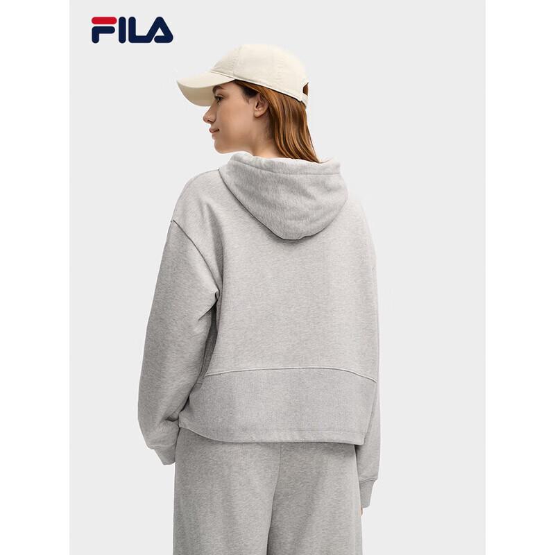 FILA Women's Winter Loose-Fit Knit Hooded Sweatshirt
