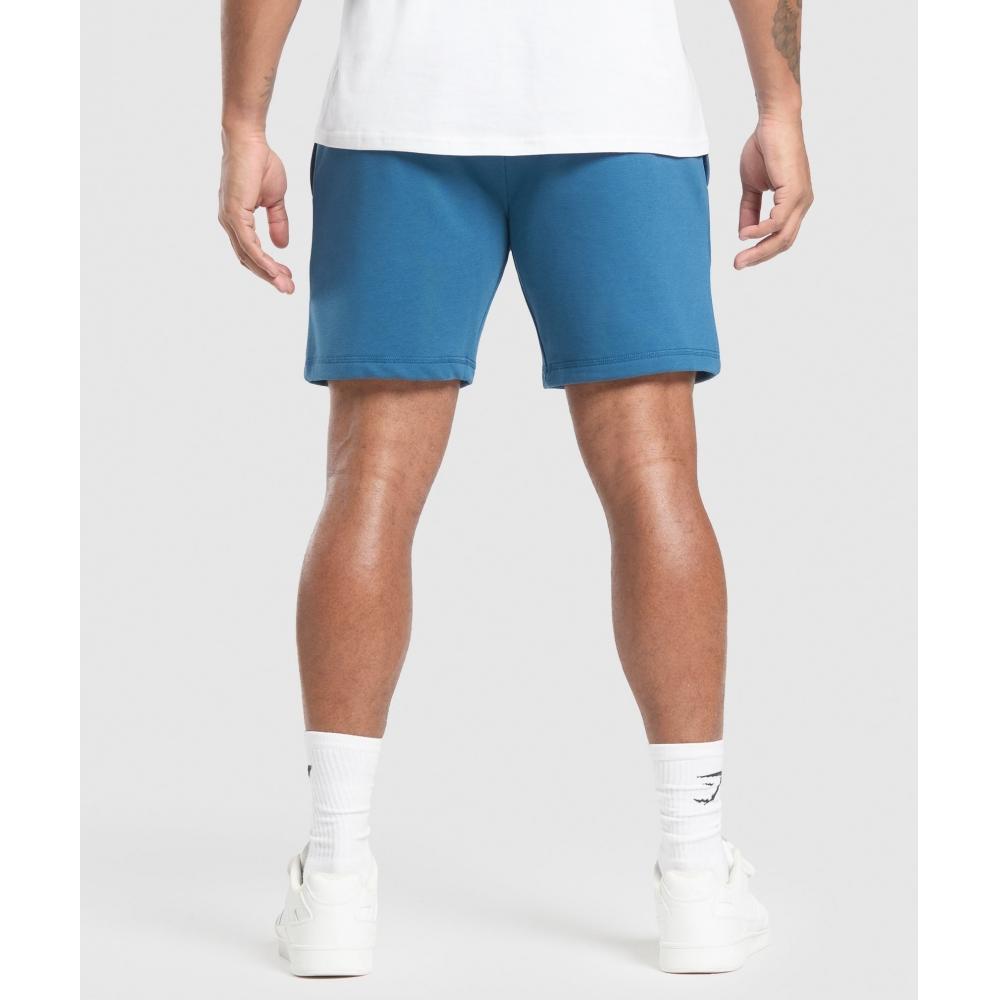 Gymshark Crest 7  Shorts Success Blue A2a1s Udbq