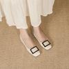 2025 autumn new fashionable flat-soled grandma shoes comfortable soft soles not tired feet egg roll shoes casual versatile Doudou shoes
