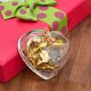 Heart Shape Music Box Hand Windup Octave Box Durability Acrylic for Bedroom Decoration Birthday Gift