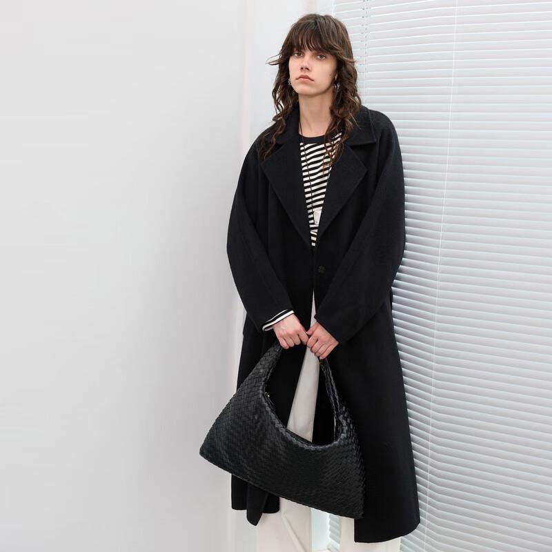 

Женское зимнее двустороннее шерстяное пальто 2025 M (160/84A)