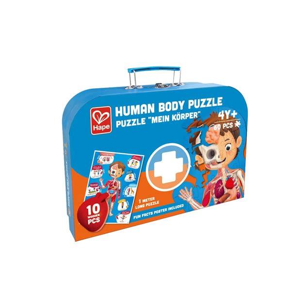 Hape Body Structure Puzzle 100 x 50 x Ages Wooden Play Toy E1635 2.3cm 3+
