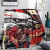 1Pc Republik Indonesia Print Flannel Blanket High Quality Warm Comfortable Cover for All Seasons Perfect for Gifts Home Decor
