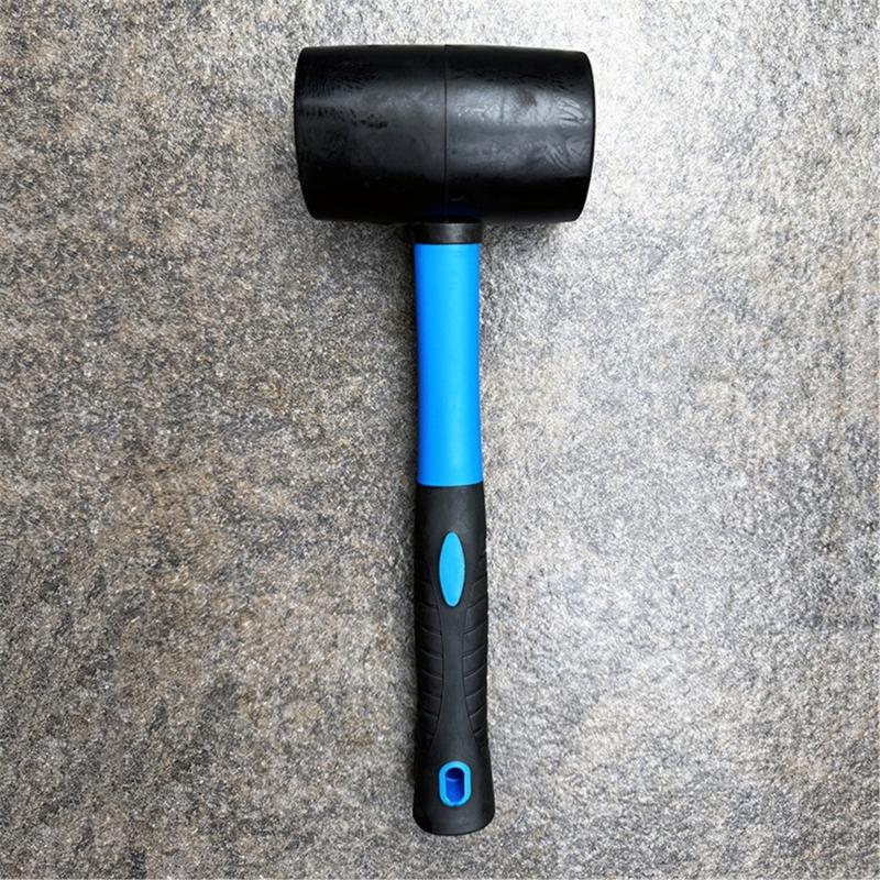 Professional Anti Shock Rubber Hammer Mallets For Floor Tiling Projects Featuring 1000g Weighted Head And Nonslip Handle