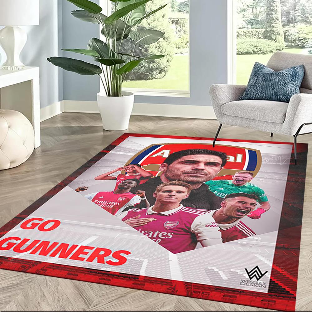 Arsenal Floor Mat Design for Foyer Entryway Decorate room Hallway Antislip Carpet Office home decor Luxury Gift for Birthday, Christmas, Wedding