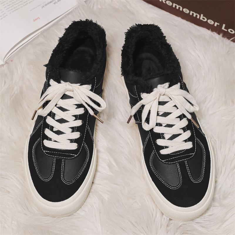 

2025 winter Korean version of low-top velvet student sports leisure fashion board shoes breathable tide ins men s shoes 1565 44