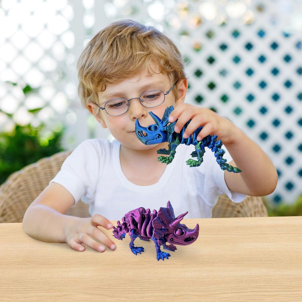 Zabawki dekoracyjne drukowane w technologii 3D, ruchome zabawki drukowane w kształcie zwierząt, kreatywne ozdoby dekoracyjne