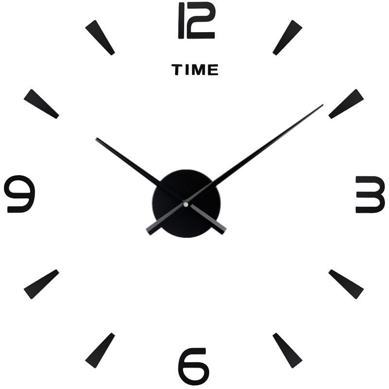 Large European & American 3D Acrylic Wall Clock for Living & Dining Room Home Decor - DIY Wall Sticker Clock