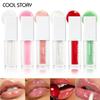 Shimmer Lip Oil Tinted for Fuller Lip Effect, Collagen Lip Gloss, Moisturizing Lip Care Extreme Volume Lip Essence Lips Enhancer