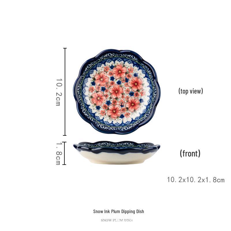 Polish Ceramic Small Dipping and Seasoning Dish Set