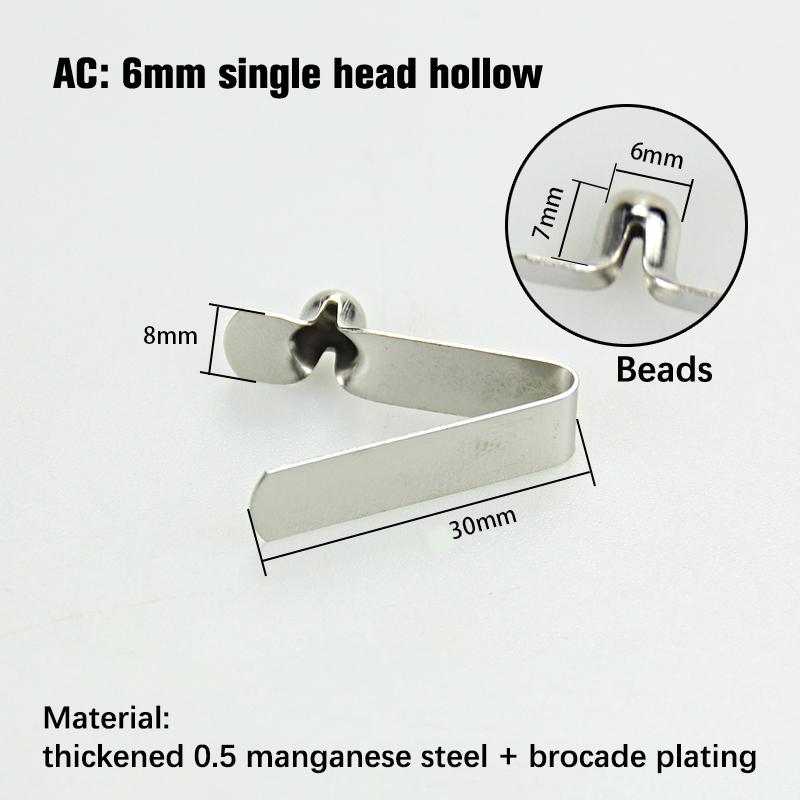 10Pcs V-Shaped Spring Buckle 6Mm Spring Buckle Steel Sheet Vertical Spring Sheet V-Shaped Positioning Spring Sheet