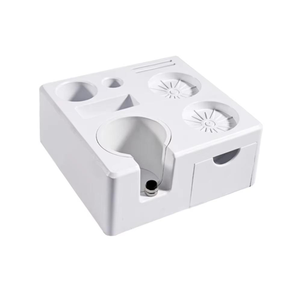 Non-slip Bottom Coffee Tamping Station with Storage Drawer Coffee Tamper  Stand  Home Brewing