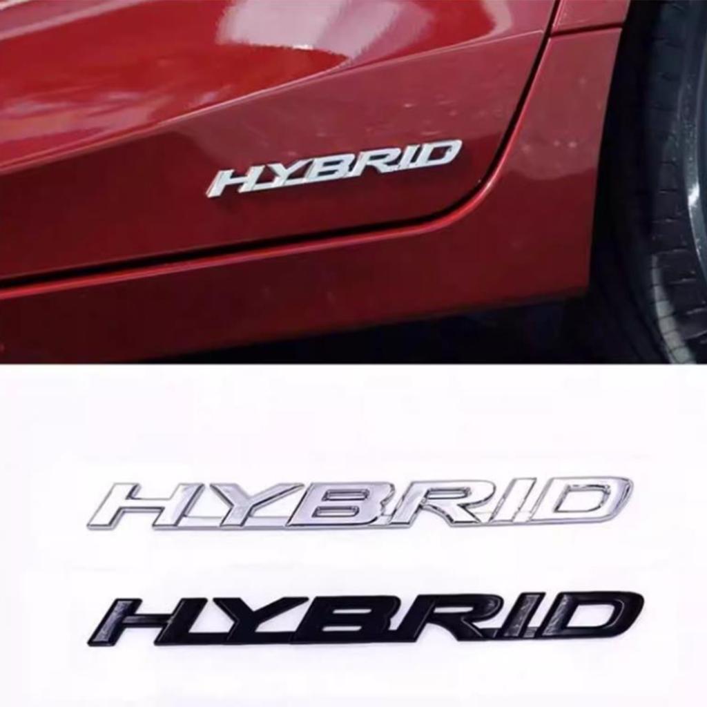 1pcs HYBRID Car Emblem, Suitable for Cars, Trucks, SUVs, As a Decorative Emblem On the Side or Rear of the Car